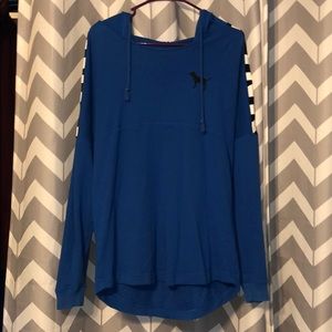 Blue Long sleeve hoodie